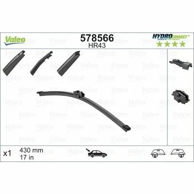 VALEO HYDROCONNECT REAR 578566 Spazzola Tergi Offerta Speciale