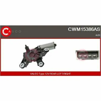 Nuova Collezione CASCO Brand New HQ CWM15386AS Motore Tergicristallo