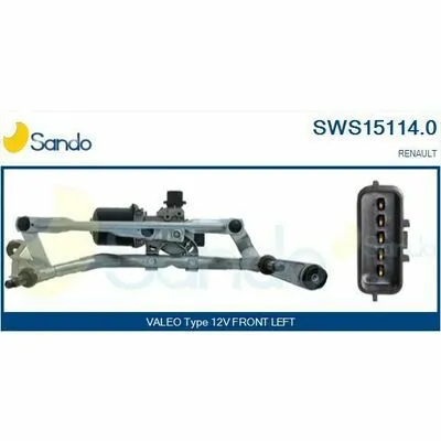 Quantità Limitata SANDO Brand New HQ SWS15114.0 Tiranteria Tergicristallo