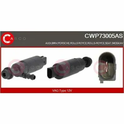 CASCO Brand New HQ CWP73005AS Pompa Acqua Lavaggio, Pulizia Cristalli Vendita Finale