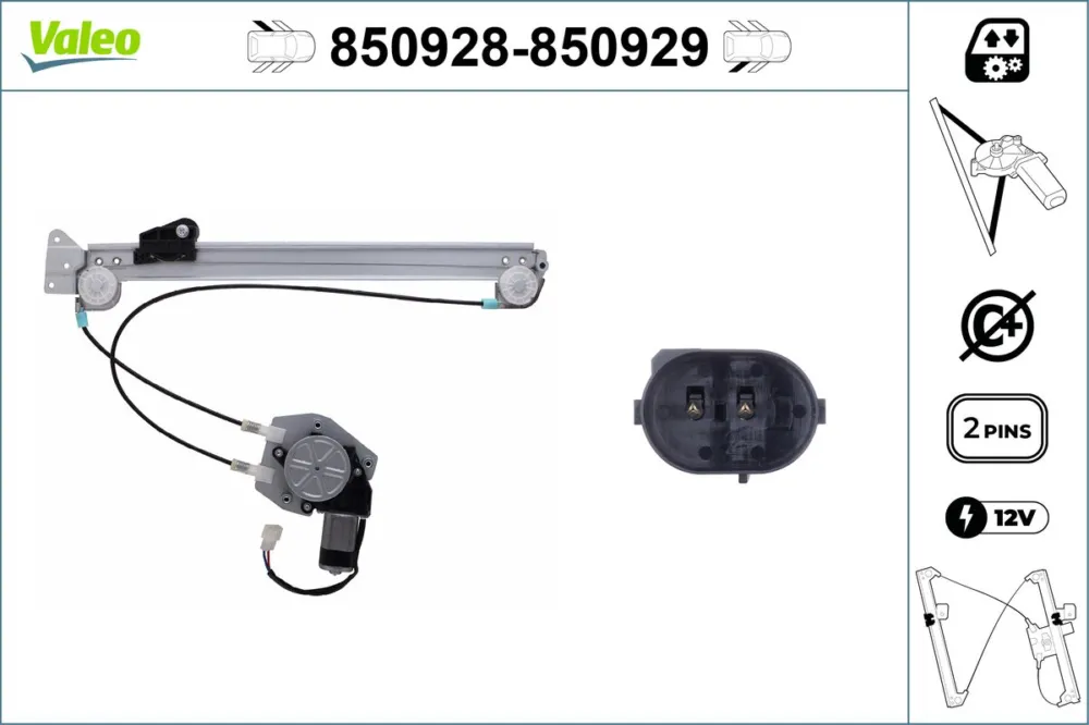 Professionale VALEO 850928 - Alzacristallo ATP Autoricambi