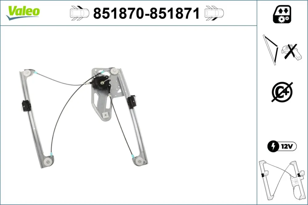 Compra Online VALEO 851870 - Alzacristallo ATP Autoricambi