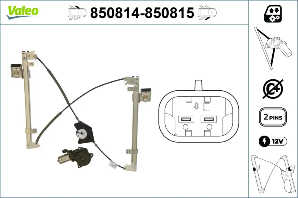 Prezzo Scontato VALEO 850814 - Alzacristallo ATP Autoricambi