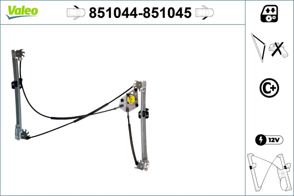 VALEO 851044 - Alzacristallo ATP Autoricambi Più Venduto