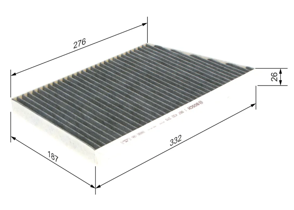 Reso Gratuito BOSCH 1 987 432 370 - Filtro, Aria abitacolo ATP Autoricambi