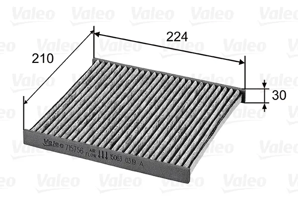 VALEO 715756 - Filtro, Aria abitacolo ATP Autoricambi Offerta Speciale