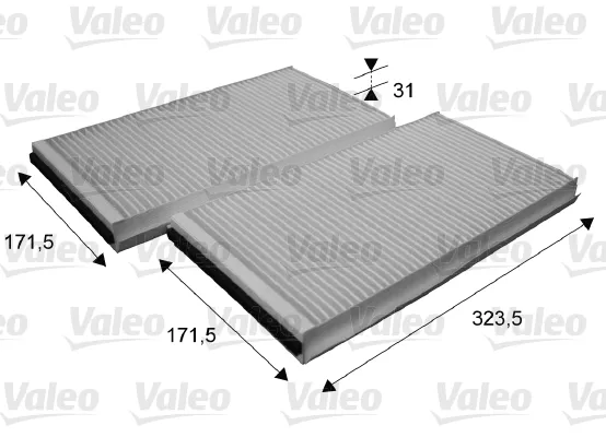 VALEO 698863 - Filtro, Aria abitacolo ATP Autoricambi Soddisfatti O Rimborsati