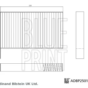 BLUE PRINT ADBP250114 - Filtro, Aria abitacolo ATP Autoricambi Popolare
