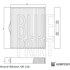 Super Prezzo BLUE PRINT ADBP250113 - Filtro, Aria abitacolo ATP Autoricambi