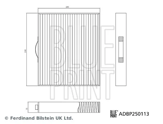 Super Prezzo BLUE PRINT ADBP250113 - Filtro, Aria abitacolo ATP Autoricambi