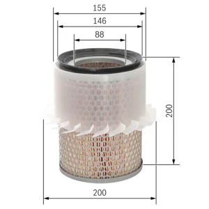 BOSCH 1 987 429 186 - Filtro aria ATP Autoricambi Must-Have