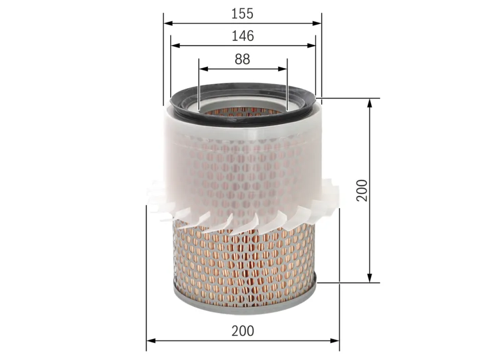 BOSCH 1 987 429 186 - Filtro aria ATP Autoricambi Must-Have