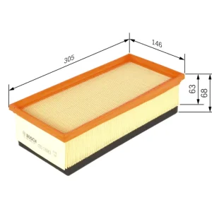 Saldi BOSCH F 026 400 121 - Filtro aria ATP Autoricambi