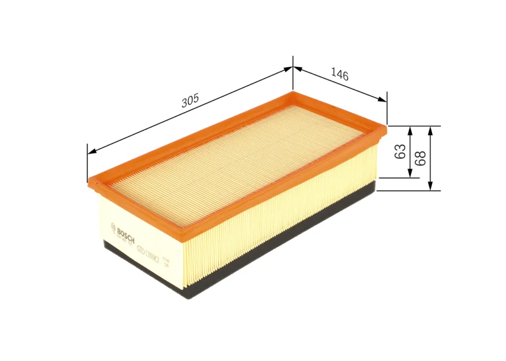 Saldi BOSCH F 026 400 121 - Filtro aria ATP Autoricambi