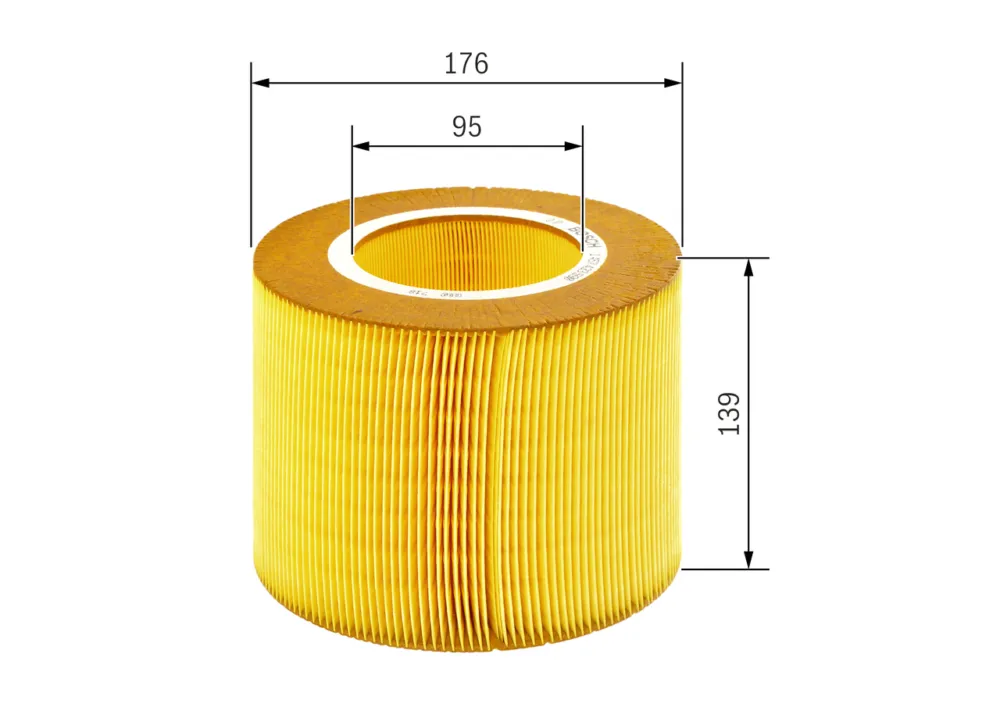 Quantità Limitata BOSCH 1 457 433 590 - Filtro aria ATP Autoricambi