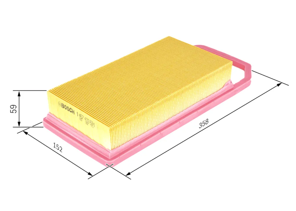 Prezzo Di Fabbrica BOSCH 1 457 433 591 - Filtro aria ATP Autoricambi