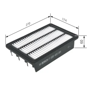 BOSCH F 026 400 091 - Filtro aria ATP Autoricambi Non Perdere