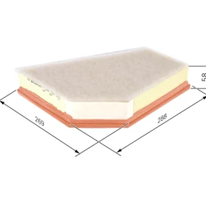 BOSCH F 026 400 255 - Filtro aria ATP Autoricambi Di Tendenza