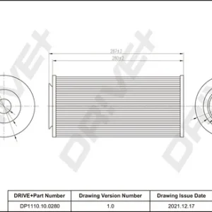 Di Tendenza Dr!ve+ DP1110.10.0280 - Filtro aria ATP Autoricambi