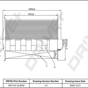Dr!ve+ DP1110.10.0032 - Filtro aria ATP Autoricambi A Buon Prezzo