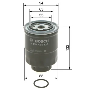 Spedizione Espresso BOSCH 1 457 434 438 - Filtro carburante ATP Autoricambi