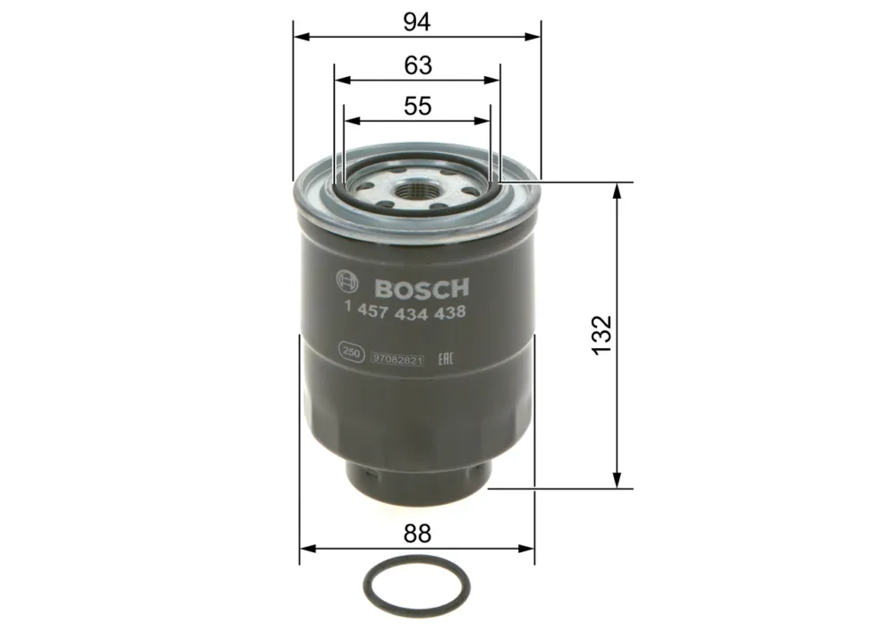 Spedizione Espresso BOSCH 1 457 434 438 - Filtro carburante ATP Autoricambi