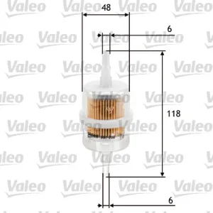 Affare VALEO 587005 - Filtro carburante ATP Autoricambi