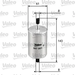 VALEO 587001 - Filtro carburante ATP Autoricambi Affare