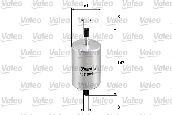 VALEO 587001 - Filtro carburante ATP Autoricambi Affare