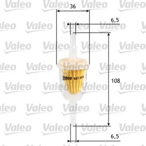 VALEO 587000 - Filtro carburante ATP Autoricambi Occasione Imperdibile