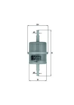 MAHLE KL 63 OF - Filtro carburante ATP Autoricambi Promozione