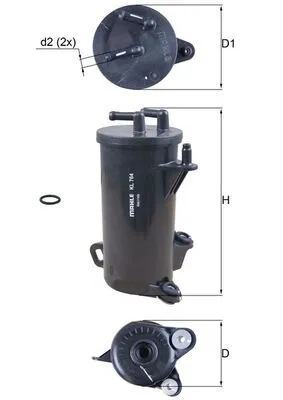 Più Venduto KNECHT KL 764D - Filtro carburante ATP Autoricambi