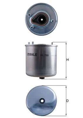 Compra Adesso KNECHT KL 780 - Filtro carburante ATP Autoricambi