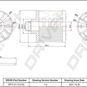 Prezzo Basso Dr!ve+ DP1110.13.0153 - Filtro carburante ATP Autoricambi