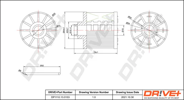 Prezzo Basso Dr!ve+ DP1110.13.0153 - Filtro carburante ATP Autoricambi