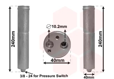 Consegna Rapida VAN WEZEL 1300D267 - Essiccatore, climatizzatore ATP Autoricambi