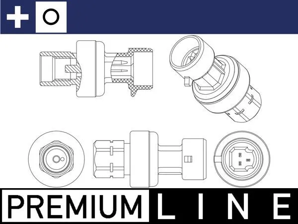 Prezzo Ridotto MAHLE ASE 4 000P - Interruttore a pressione, climatizzatore ATP Autoricambi