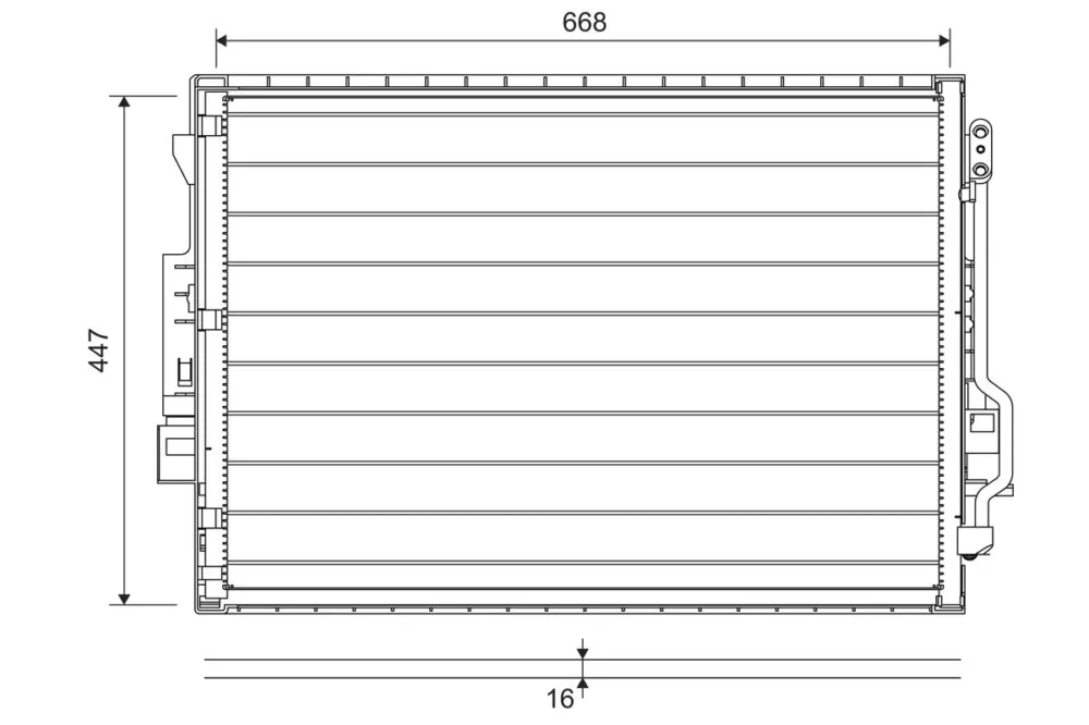 VALEO 822643 - Condensatore, climatizzatore ATP Autoricambi Quantità Limitata
