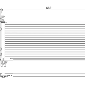 VALEO 822664 - Condensatore, climatizzatore ATP Autoricambi Consegna Rapida