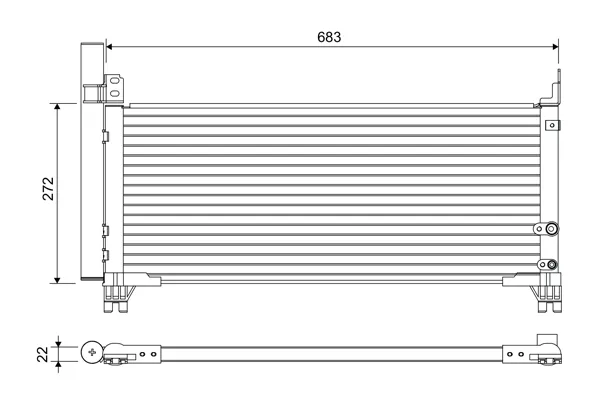VALEO 822664 - Condensatore, climatizzatore ATP Autoricambi Consegna Rapida