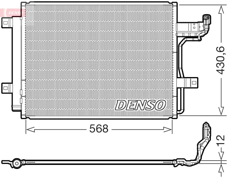 Direttamente Dal Produttore DENSO DCN44019 - Condensatore, climatizzatore ATP Autoricambi