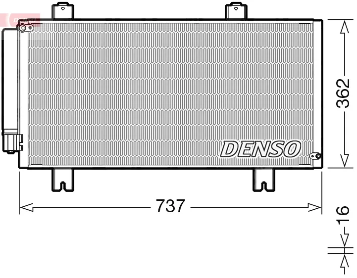DENSO DCN40029 - Condensatore, climatizzatore ATP Autoricambi Prezzo Di Fabbrica