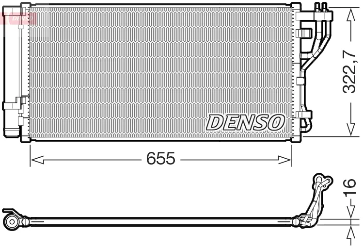 DENSO DCN43011 - Condensatore, climatizzatore ATP Autoricambi Compra Oggi Stesso