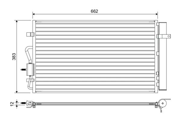 VALEO 822666 - Condensatore, climatizzatore ATP Autoricambi Prezzo Basso