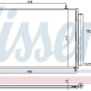 NISSENS 940961 - Condensatore, climatizzatore ATP Autoricambi Esclusivo