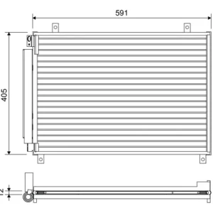 Saldi VALEO 822656 - Condensatore, climatizzatore ATP Autoricambi