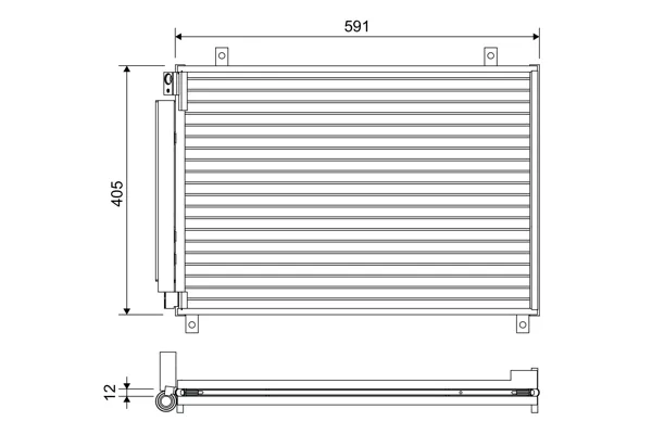 Saldi VALEO 822656 - Condensatore, climatizzatore ATP Autoricambi