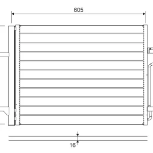 VALEO 812877 - Condensatore, climatizzatore ATP Autoricambi Offerta Del Giorno