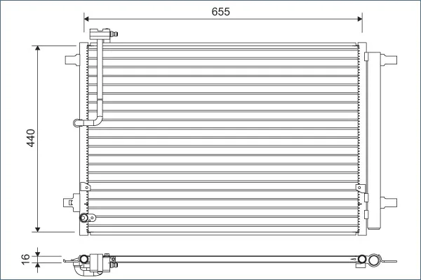 Prezzo Conveniente VALEO 822633 - Condensatore, climatizzatore ATP Autoricambi