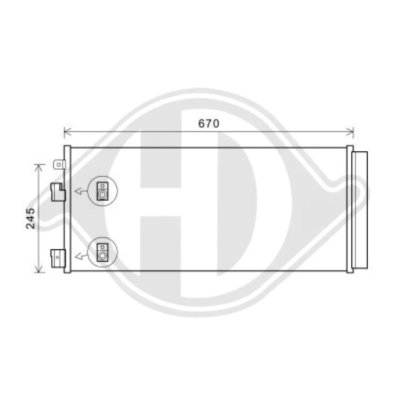 DIEDERICHS DCC1985 - Condensatore, climatizzatore ATP Autoricambi Di Tendenza